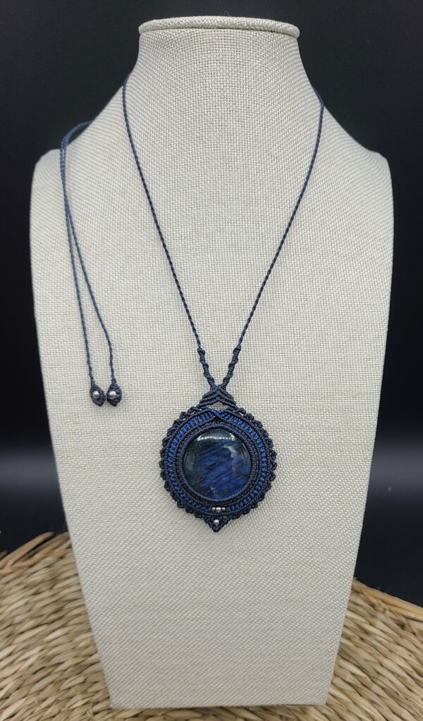 Collier pierre Labradorite Bleue – Image 2