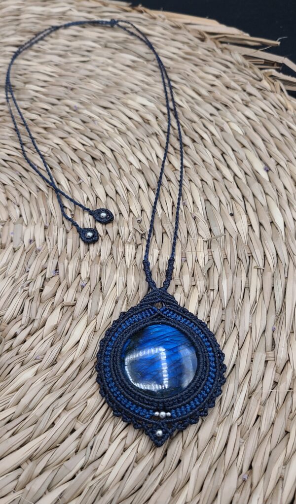 Collier pierre Labradorite Bleue – Image 3