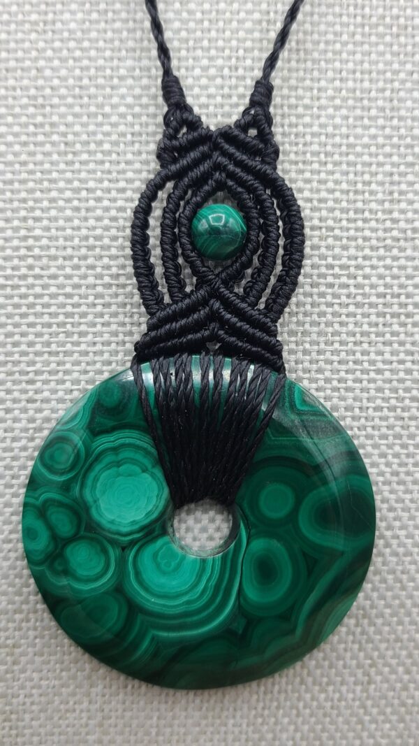 Collier pierre donuts Malachite – Image 4