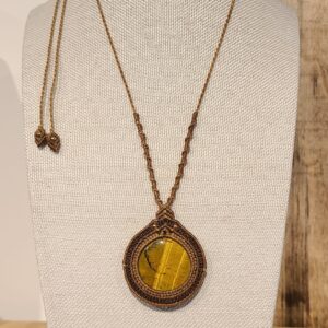 Collier pierre Œil de Tigre