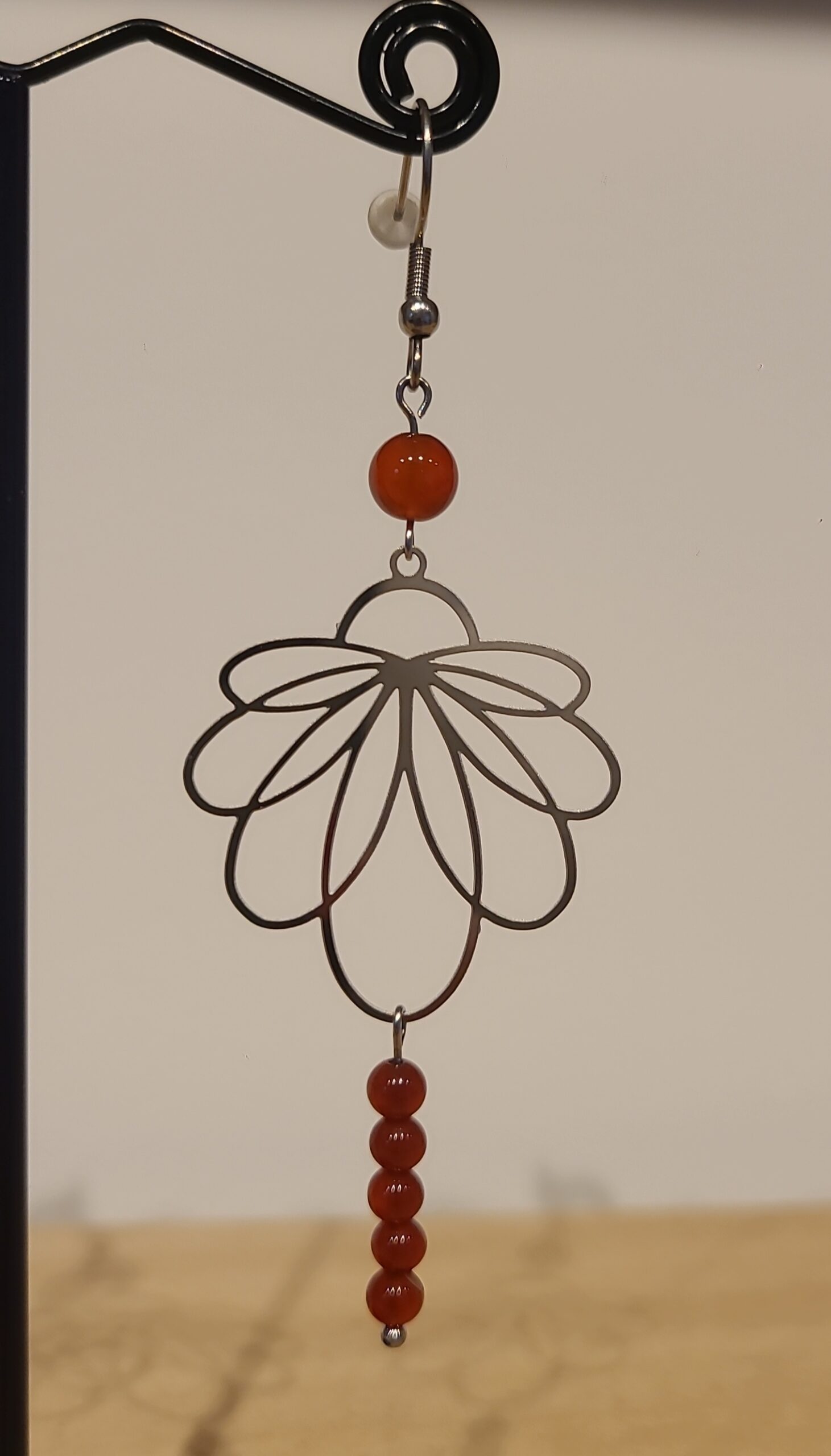 Boucles d'oreilles Cornaline – Image 2