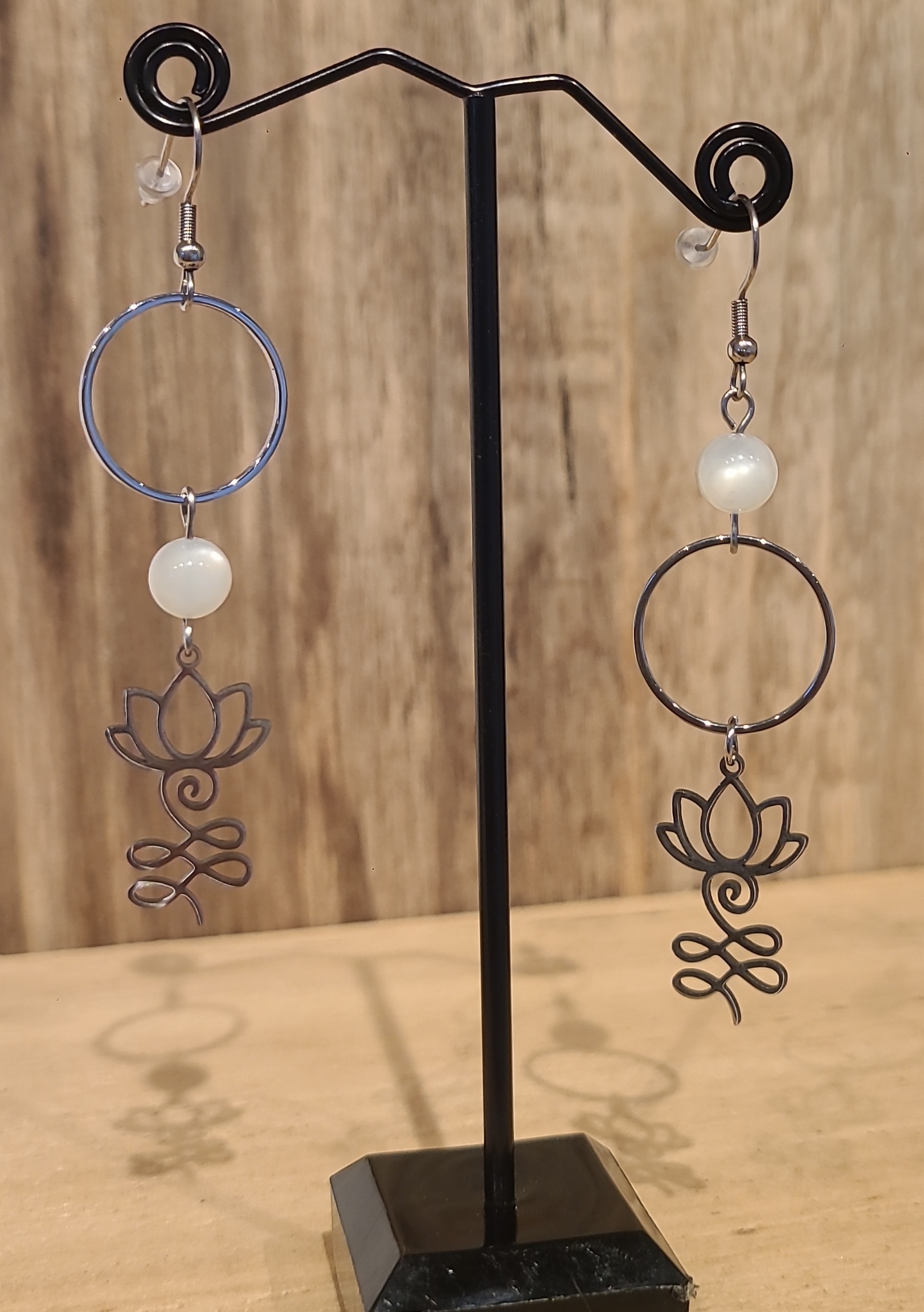 Boucles d'oreilles Pierre de Lune