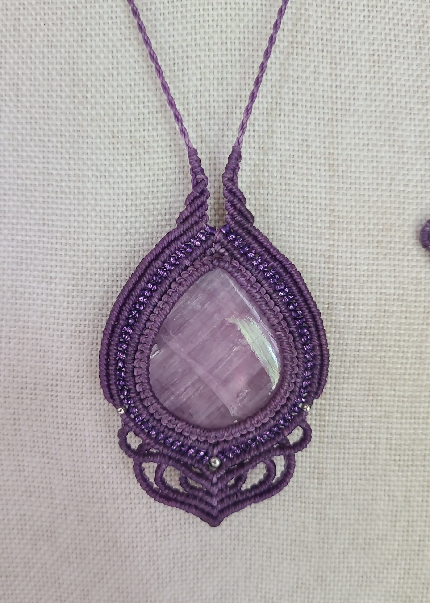 Collier pierre Kunzite – Image 6